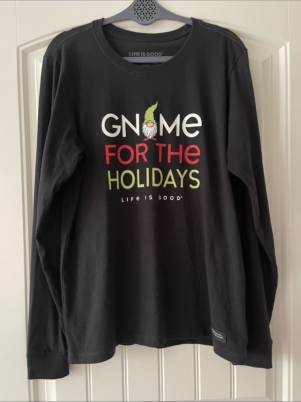 Life is Good “Gnome For the Holidays T Shirt Large